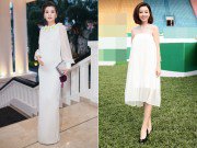 Bà bầu - Học sao Việt diện những kiểu váy xinh lung linh cho mẹ bầu trong mùa cưới