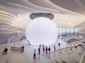 Choáng ngợp không gian đồ sộ của thư viện khổng lồ hơn 1,2 triệu cuốn sách