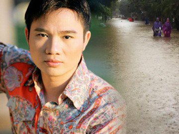 Nhà của ca sĩ Quang Linh ở Huế bị ngập sâu 2 mét trong cơn bão Damrey