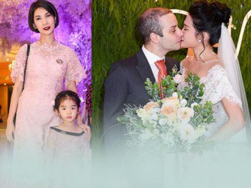 Mẹ con Xuân Lan, vợ chồng Lê Thuý đến mừng đám cưới Kha Mỹ Vân và chồng Tây