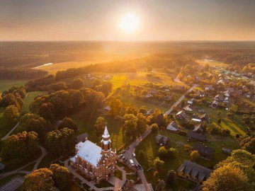 Vẻ đẹp "nghẹt thở" của Lithuania dưới ống kính máy bay không người lái