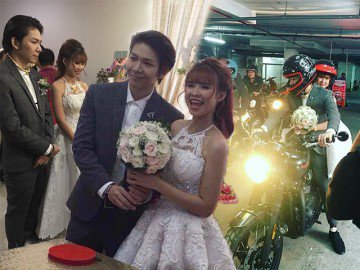 Khởi My diện đầm trắng như công chúa, ôm chặt Kelvin Khánh bảnh bao như hoàng tử