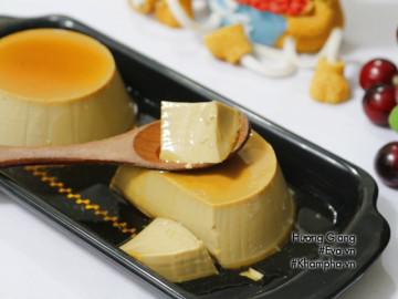 Bánh flan vị cà phê mềm mịn, ngon mát đầy mời gọi