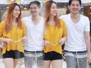 Giải trí - Ngân Khánh ăn mặc đơn giản, lộ ảnh hiếm hoi xuất hiện bên chồng