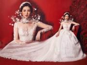 Thời trang - Chưa đám cưới, nhưng Á hậu Tú Anh đã được khoác lên mình chiếc váy cưới 3 tỷ