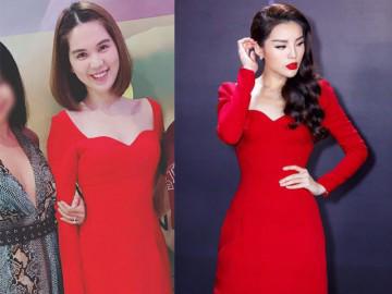 Tưởng đụng váy với Kỳ Duyên, nhưng hoá ra Ngọc Trinh lại bị nghi diện đồ nhái