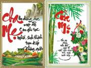Gợi ý những mẫu tranh thêu chữ thập cha mẹ đẹp và ý nghĩa nhất