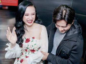 Angela Phương Trinh suýt ngất, ôm chặt Thầy giáo mưa khi trải nghiệm thang máy thực tế ảo
