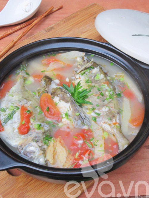 Thanh mát canh riêu cá dìa