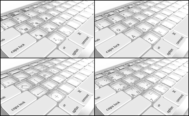10. Bàn phím thông minh

Chiếc bàn phím không chỉ tự thay đổi với những ngôn ngữ khác nhau mà còn theo chương trình sử dụng như Photoshop, Indesign,...
