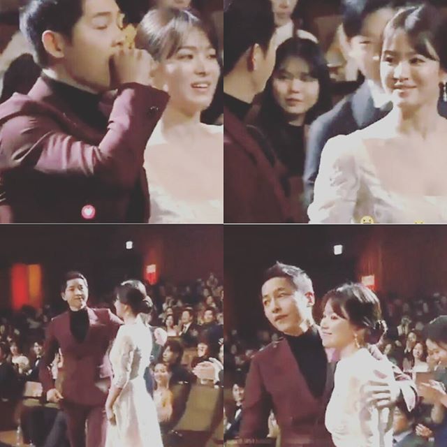 Song Joong Ki nắm tay, ôm vai Song Hye Kyo khi cùng amp;#34;chia giảiamp;#34; - 1