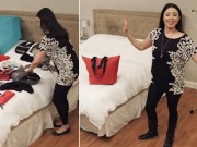 Thời trang - Xếp 100 món đồ trong một chiếc túi xách, thật choáng!