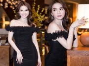 Làng sao - Ngọc Trinh khoe vai trần nuột nà tại sự kiện