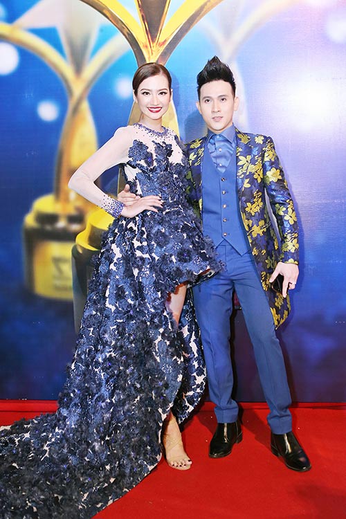 Nguyên Vũ ôm eo Phạm Hương, tình tứ Trúc Diễm trên thảm đỏ - 8