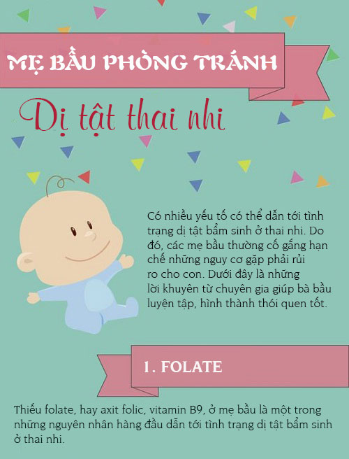 4 việc mẹ bầu nào cũng có thể làm để phòng tránh dị tật thai nhi - 1