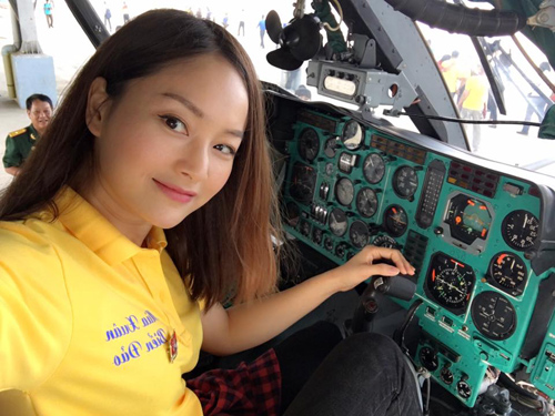 Diễn viên Lan Phương amp;#34;cảm nắngamp;#34; chiến sĩ da đen thổi sáo - 6