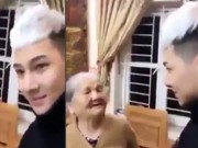 Clip Eva - Hài hước cụ bà 88 tuổi mắng cháu trai nhuộm tóc trắng ăn tết