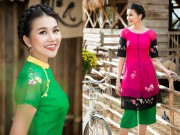 Thời trang - Tết đến nơi rồi, muốn mặc áo dài sang và nữ tính hãy học Thanh Hằng ngay lập tức!
