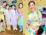 Làng sao - Á hậu Phương Lê lần đầu khoe 3 cô con gái xinh như công chúa
