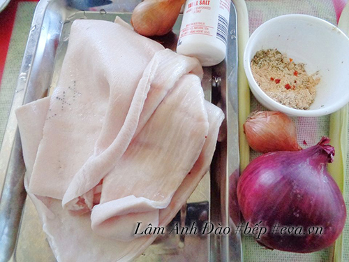 Bì heo chiên giòn xóc muối ớt giòn tan cho gia đình ăn chơi - 1