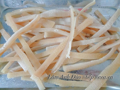 Bì heo chiên giòn xóc muối ớt giòn tan cho gia đình ăn chơi - 5