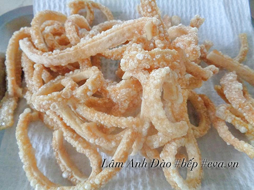 Bì heo chiên giòn xóc muối ớt giòn tan cho gia đình ăn chơi - 8