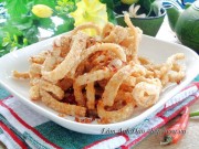 Bếp Eva - Bì heo chiên giòn xóc muối ớt giòn tan cho gia đình ăn chơi