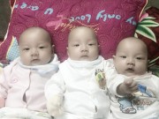 Bà bầu - Đầu năm, gặp lại ca sinh 3 bé trai nằm nguyên trong bọc ối hy hữu nhất VN
