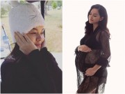 Làng sao - Phạm Quỳnh Anh bất ngờ khoe bụng bầu đẹp mĩ mãn gần đến ngày sinh
