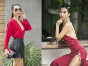 Làng sao - Hà Anh xuống phố ngày xuân gợi cảm khiến ai cũng phải ngước nhìn!