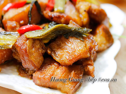 Thịt ba chỉ kho dưa chua đậm đà, đưa cơm - 6