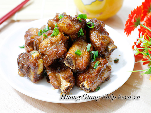 Sườn rim sữa đặc lạ miệng mà ngon