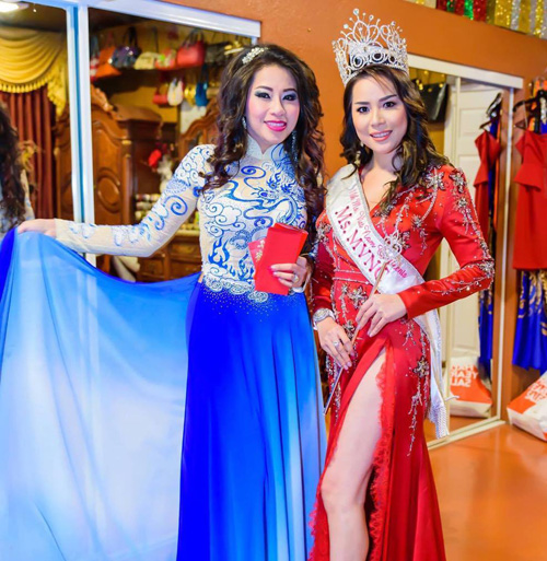 Hoa hậu Jasmine Le mặc đầm dạ hội lộng lẫy ăn mừng đăng quang - 2