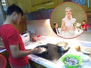 Làng sao - Sao Việt 24h qua: Mạc Hồng Quân trổ tài vào bếp, tự khen mình đảm đang