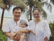 Làng sao - Dương Cẩm Lynh cùng chồng và con trai hơn 3 tháng tuổi đi du lịch đầu năm