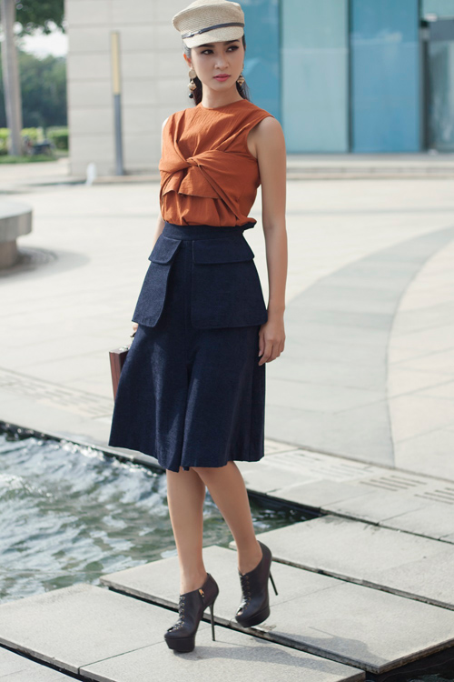 amp;#34;Gái 1 conamp;#34; Kim Tuyến đẹp cá tính, khác lạ khi xuống phố ngày xuân - 5