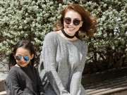 Làng sao - Trà Ngọc Hằng quá đỗi trẻ trung, sành điệu trên phố cùng cháu gái đáng yêu