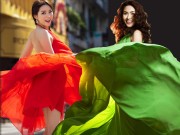 Thời trang - Những pha tung váy maxi đẹp xuất sắc của Tăng Thanh Hà, Angela Phương Trinh