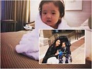 Làng sao - Con trai Ngọc Quyên "siêu" đáng yêu khi được mẹ quấn vào khăn tắm