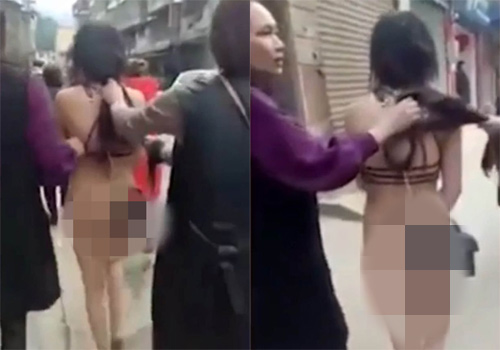 Chồng vụng trộm, vợ ép tình địch khỏa thân diễu phố để trừng phạt - 1