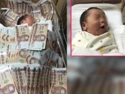 Tin tức - Bé trai sơ sinh nằm ngủ phủ trên người 1,3 tỷ đồng gây sốc dân mạng