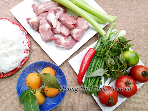 Bữa sáng nóng hổi với bún sườn chua dọc mùng - 1