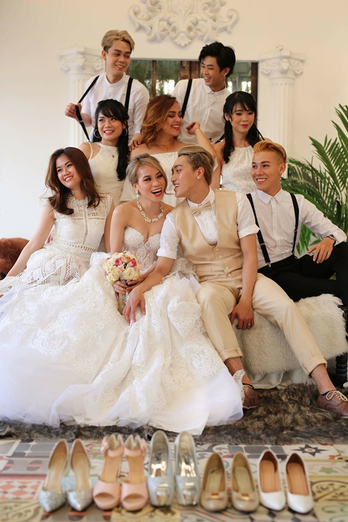 Khánh Thi - Phan Hiển nhí nhảnh đưa Kubi đi đám cưới cặp đôi amp;#34;Thử thách cùng bước nhảyamp;#34; - 4