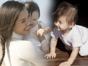 Làng sao - "Đốn tim" với vẻ đẹp lai Tây xinh xắn của con gái lẫm chẫm biết đi nhà Phương Vy