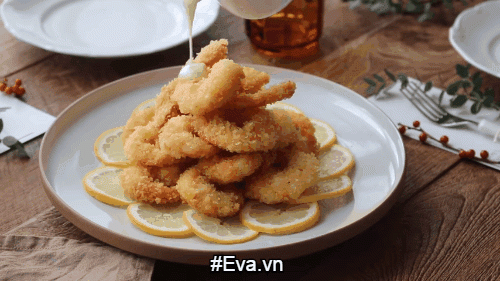 Tôm chiên xù chấm sốt chanh, mayonnaise tuyệt ngon - 13