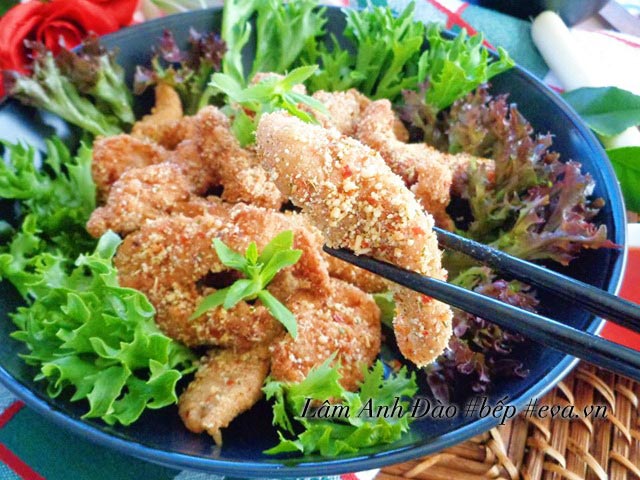 Thịt gà chiên giòn xóc gạo rang thơm bùi, lạ miệng - 10