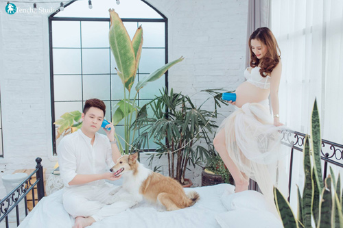 Mẹ 9x xinh như hoa tự tin mặc nội y “khoe bụng bầu chứ không khoe thân thể” - 10