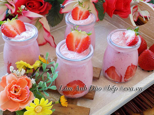 Sinh tố dâu tây mát lạnh, xua tan cái nóng đầu hè - 7