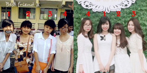 4 cô gái gây amp;#34;hotamp;#34; khi khoe ảnh so sánh bây giờ với thời chưa có camera 360 - 3