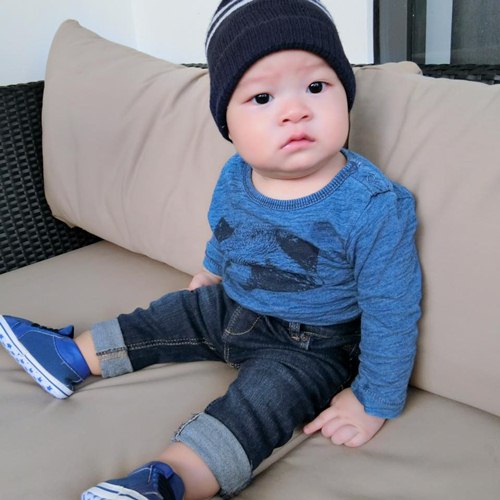 Ngắm cậu út nhà Lý Hải - Minh Hà béo tròn, bụ bẫm cực yêu - 2